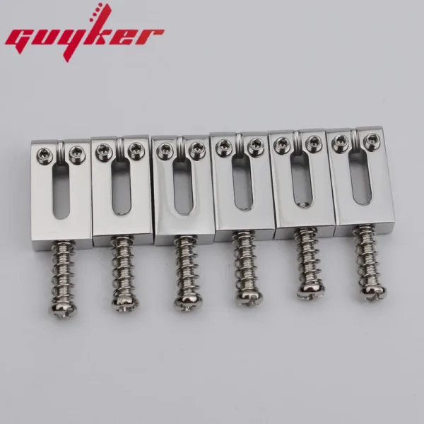 Stainless Steel Guitar Tremolo Bridge Saddles Set