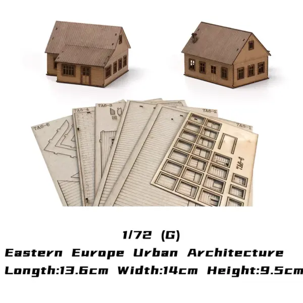 1/72 Eastern Europe Wooden Assembly Model Set - Image 6