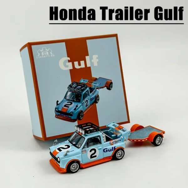 1/64 Honda Trailer Marlboro Gulf Diecast Model