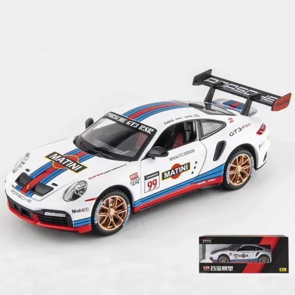 1:24 Porsche 911 GT3 RSR Diecast Model Car - Image 8