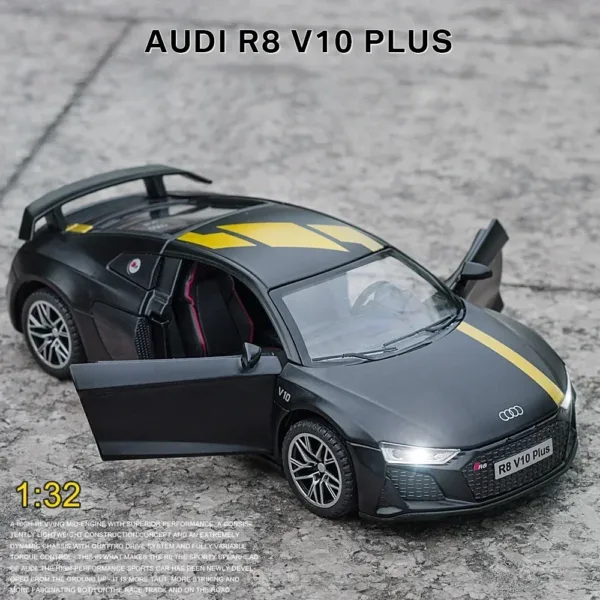 1:32 Audi R8 V10 Plus Diecast Model Car - Image 3