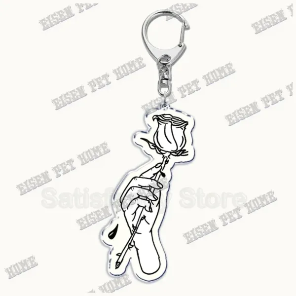 Lil Peep Acrylic Keychain Pendant Gift - Image 14