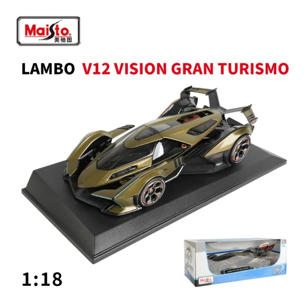 Maisto 1:18 Lambo V12 Gran Turismo Model Car - Image 8