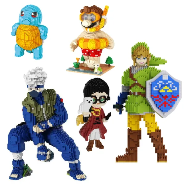 Cartoon Anime Building Blocks Model Toys 2000+ pcs