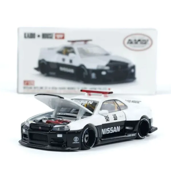 Nissan Skyline GT-R R34 Police Model 1:64 Scale