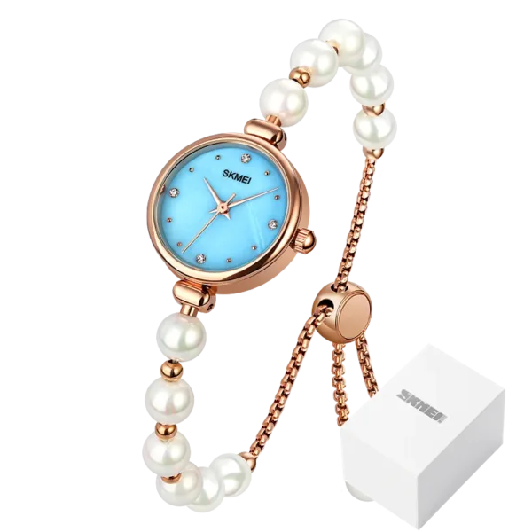 Fashionable Women's Quartz Watch with Thin Strap - Image 9