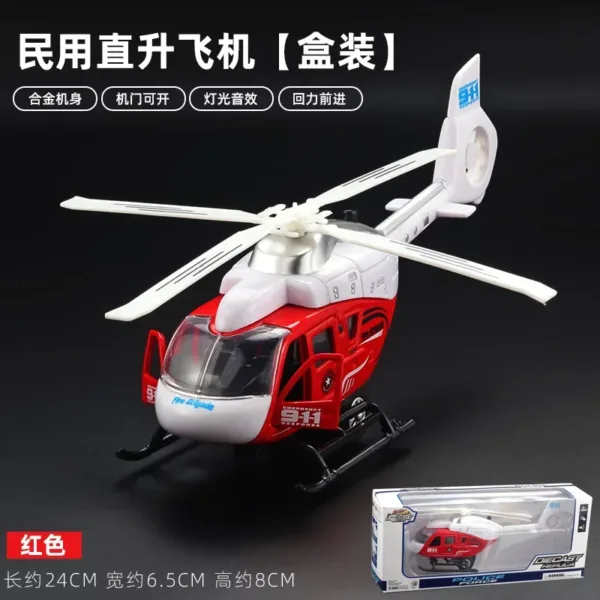 Diecast Rescue Helicopter Model 1:32 Scale - Image 8