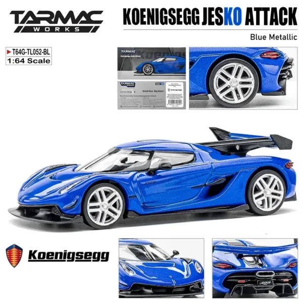 Koenigsegg Jesko Attack 1:64 Diecast Model Car - Image 2