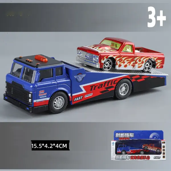 1:64 Alloy Double-Layer Container Truck Model - Image 18