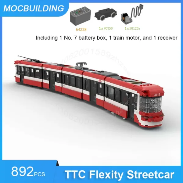 TTC Flexity Streetcar Building Blocks 892PCS - Image 3