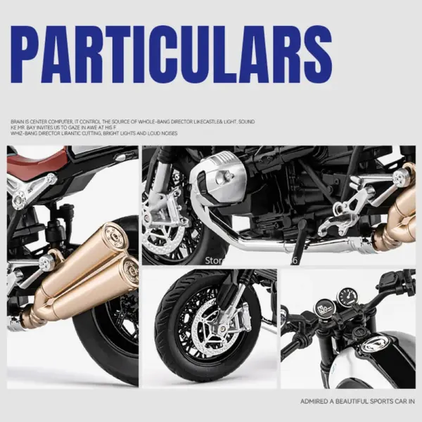 1/12 Scale R nineT Scrambler Motorcycle Model - Image 3