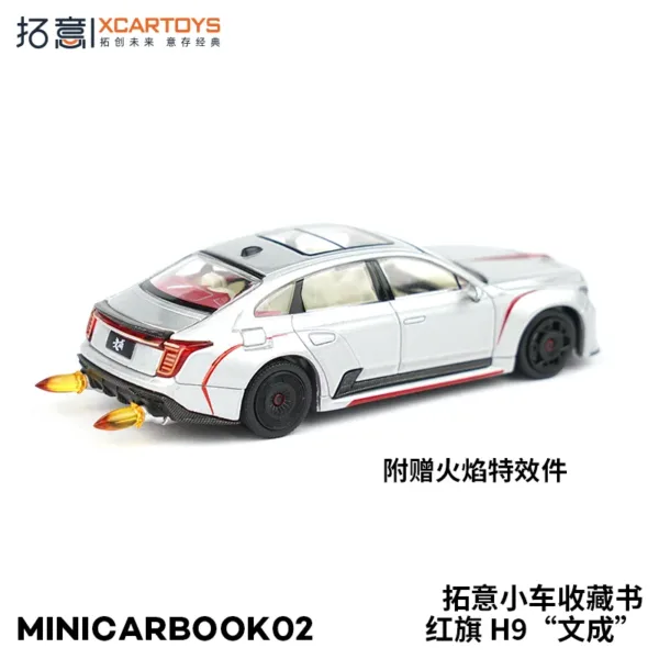 1/64 Diecast Model Car Hongqi H9 Red Flag - Image 3