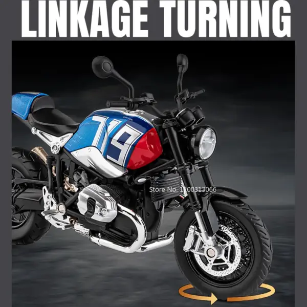 1/12 Scale R nineT Scrambler Motorcycle Model - Image 4