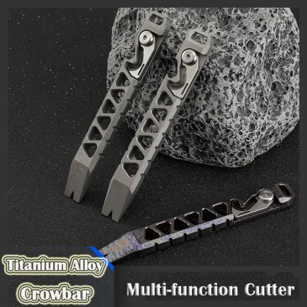 Titanium Alloy Crowbar with Bottle Opener