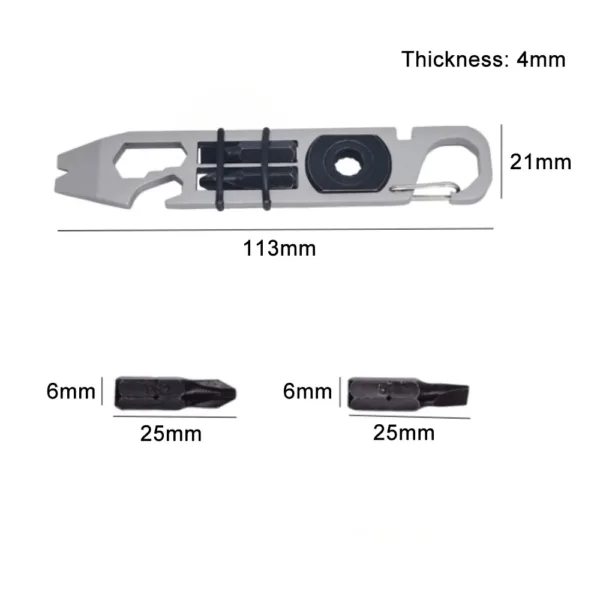 Stainless Steel Multi-Tool with Crowbar and More - Image 5