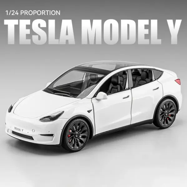 1:24 Alloy Model X Model 3 Model Y Car - Image 30