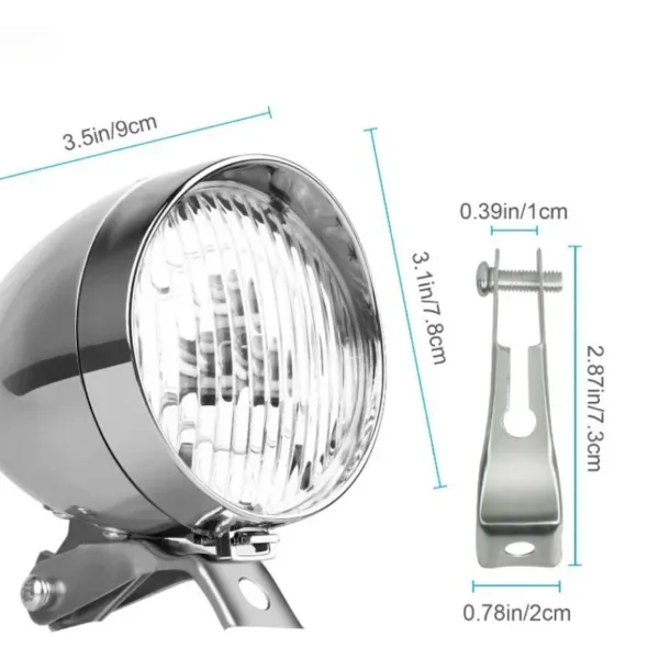 Retro LED Headlight for Mountain Bikes - Image 5