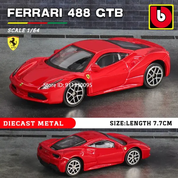 Bburago 1:64 Ferrari Diecast Car Collection - Image 9