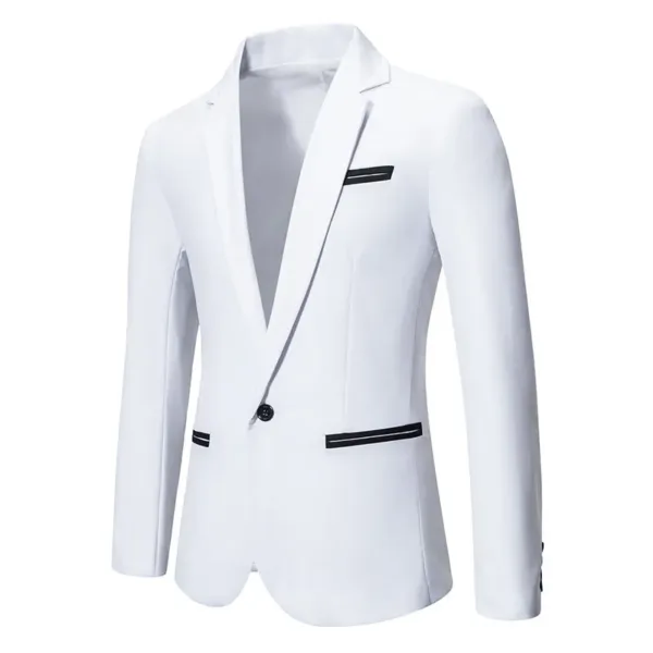 Men's Casual Spring Blazer Jacket - Image 3