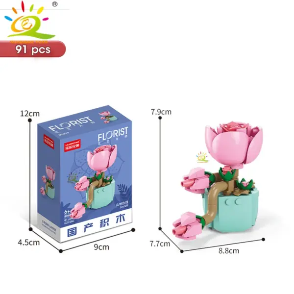 DIY Flower Succulent Building Blocks Set - Image 20