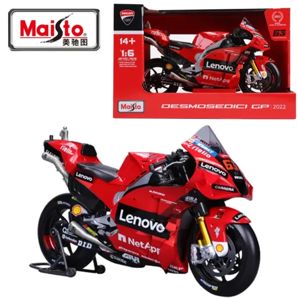 Maisto 1:6 Ducati Lenovo Team Motorcycle Model