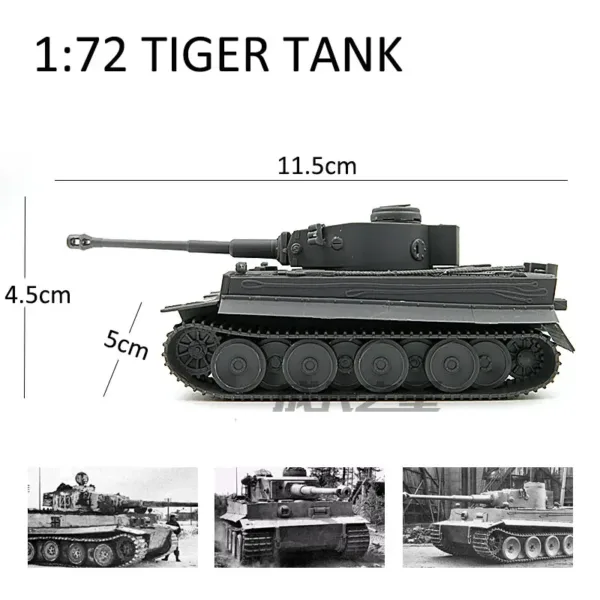 1/72 Tiger-Type Model Tank Set of 6 - Image 4