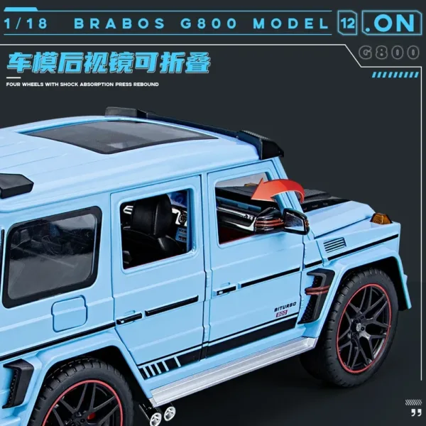 1:18 Mercedes Benz BRABUS G800 Diecast Model - Image 6