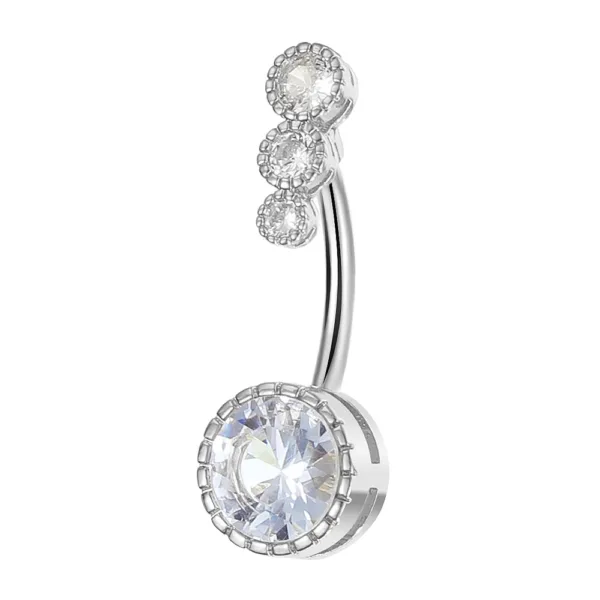 Crystal Dangle Belly Button Ring Jewelry - Image 2