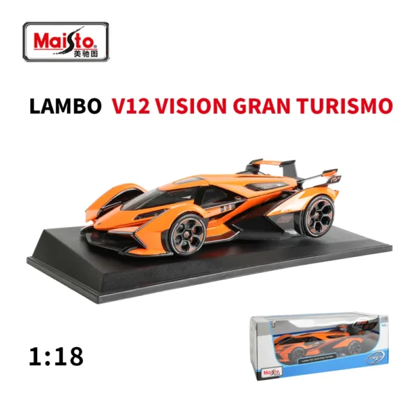 Maisto 1:18 Lambo V12 Gran Turismo Model Car - Image 10