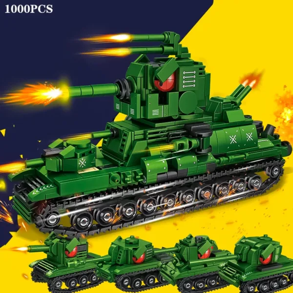 Military Tank Building Block Toy Set