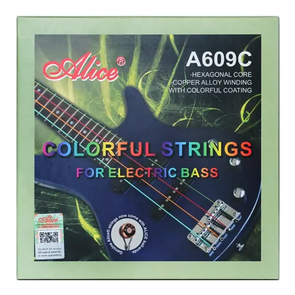 Colorful Nickel Alloy Electric Bass Strings Set - Image 2