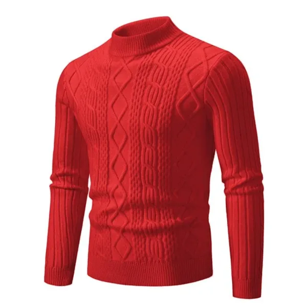 Men's Cozy Cashmere Wool Sweater - Image 4