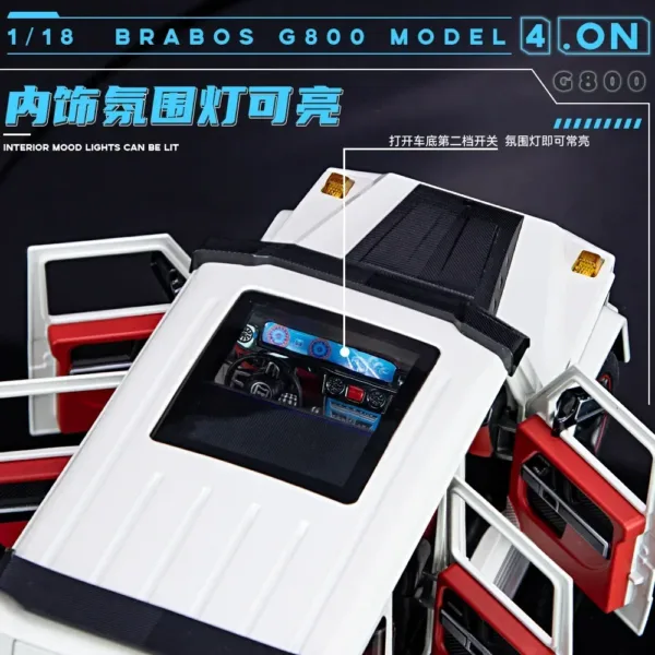 1:18 Mercedes Benz BRABUS G800 Diecast Model - Image 5