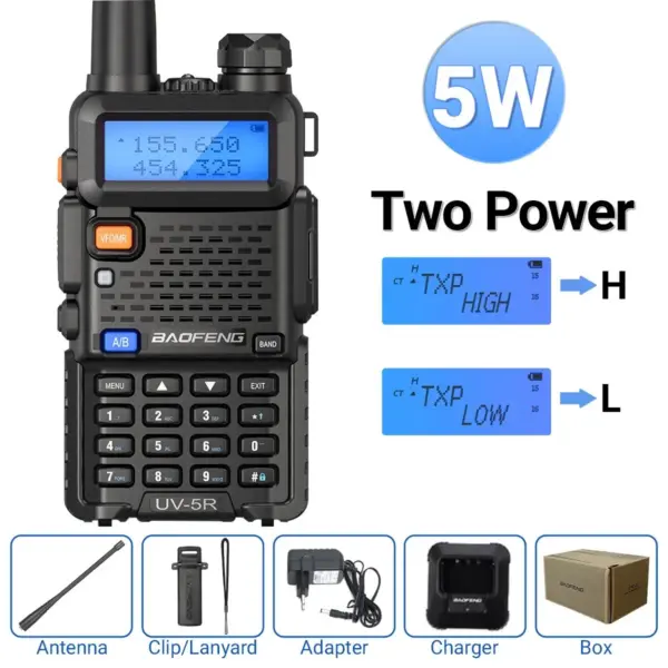 Baofeng UV-5R 5W/8W Dual Band Walkie Talkies - Image 8