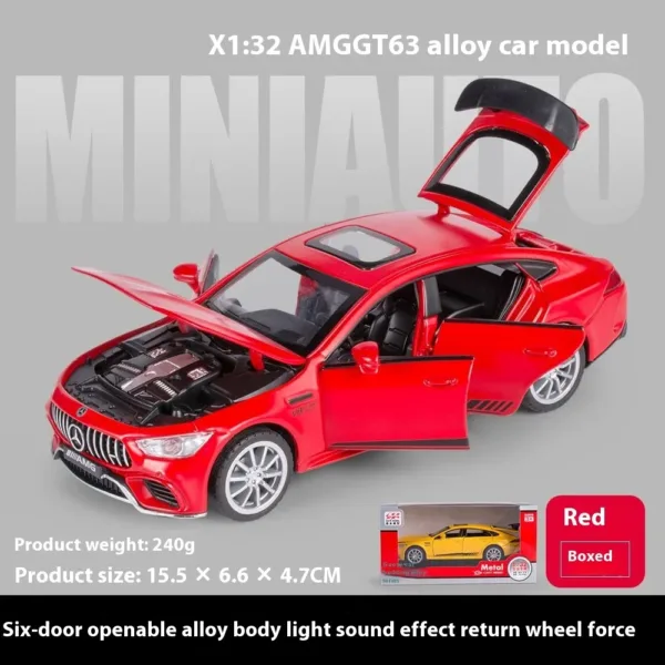 1:32 Mercedes Benz AMG GT63 Diecast Model - Image 9