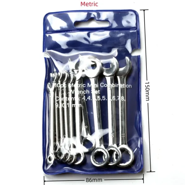 10-Piece Mini Wrench Set with Key Ring - Image 6