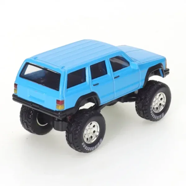 1:64 Blue Jeep Cherokee Diecast Model - Image 4