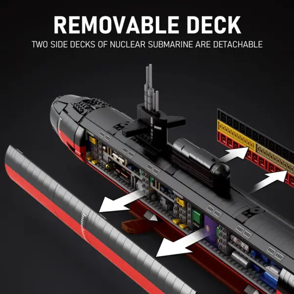 2988Pcs Military Submarine Battle Blocks Set - Image 3