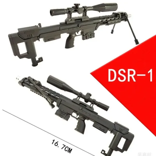 1/6 Scale Sniper Rifle Toy Gun Model Set - Image 7