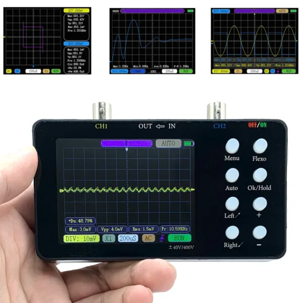 Dual Channel Digital Oscilloscope 50M Sampling Rate