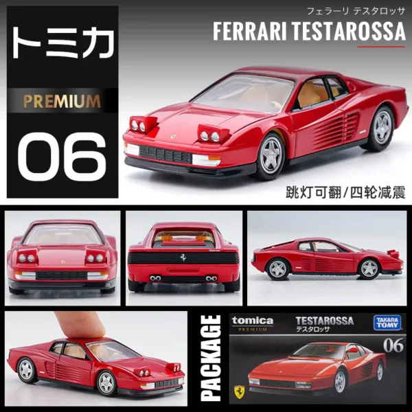 Tomica Ferrari 1/62 Mini Diecast Model Car - Image 6