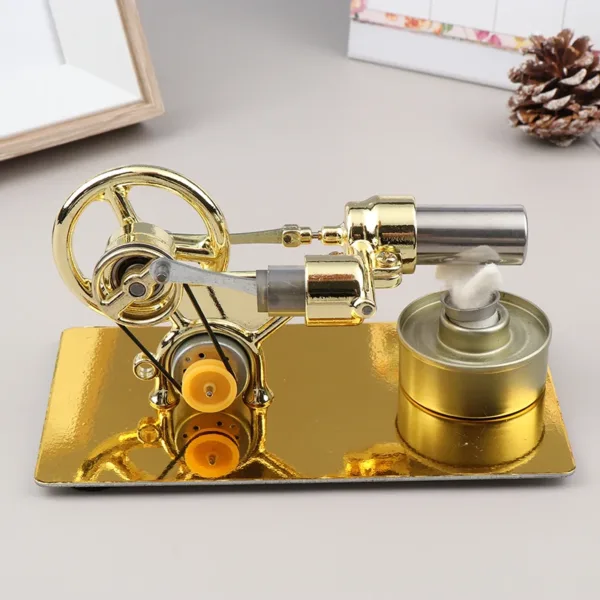 Gold Hot Air Stirling Engine Model - Image 3