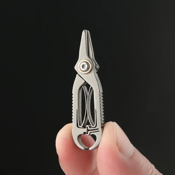 Titanium Alloy Nose Hair Scissors 48MM - Image 3