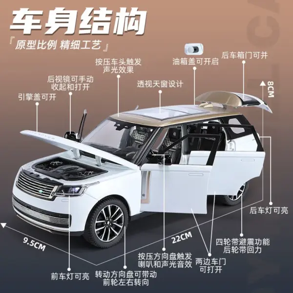1:24 Land Rover Range Rover SV Model Car - Image 4