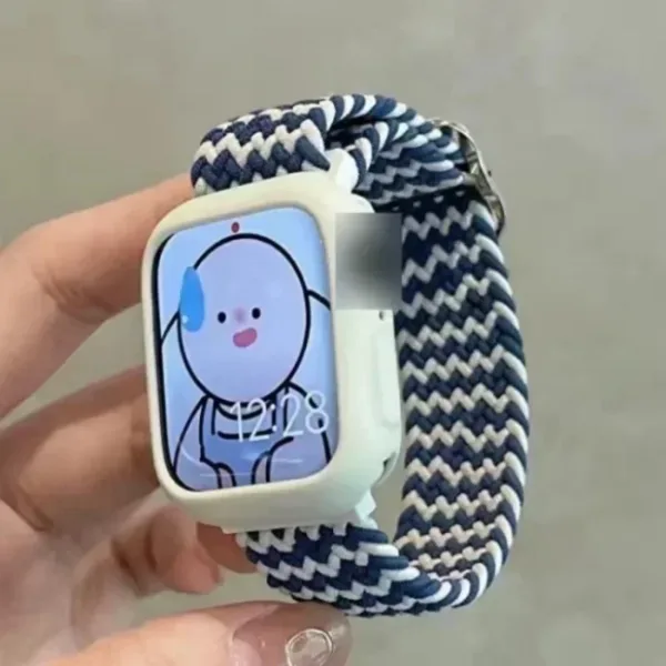 Korean Cute Nylon Strap for Apple Watch 38-49mm - Image 16