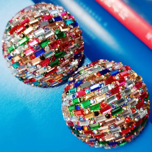 Trendy Rhinestone Stud Earrings for Women - Image 19