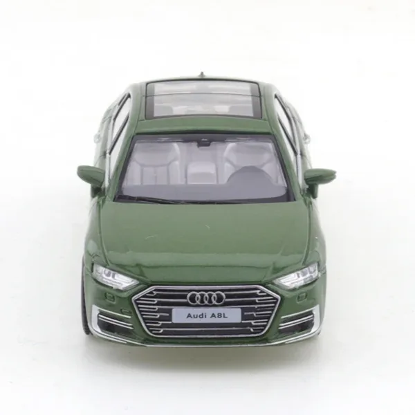 1/64 Audi A8L 2021 Green Diecast Model Car - Image 3