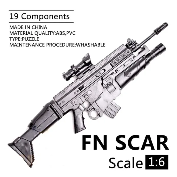 1/6 Scale AK47 AK74 MG42 Toy Gun Model - Image 5