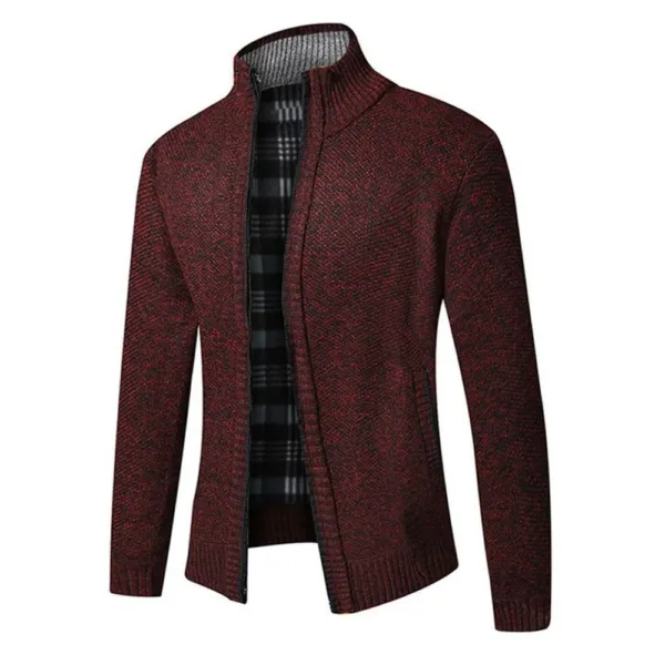 Men's Cozy Thick Fleece Cardigan Jacket - Image 5