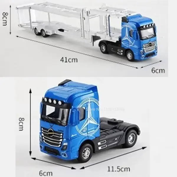 1:50 Diecast Alloy Truck Model with Sound Light - Image 6